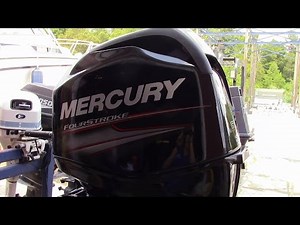 6M5D37 Used 2014 Mercury 60ELPT CT 60HP Command Thrust 4-Stroke Outboard Boat Motor 20"