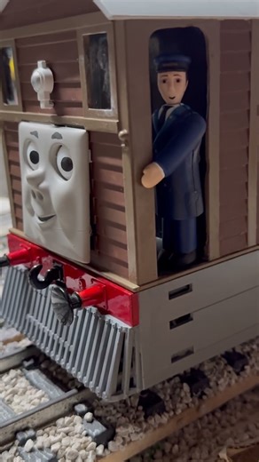 G scale Toby with his driver #thomasandfriends #thomasthetankengine