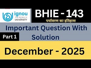 IGNOU BHIE 143 Important Questions Answers for December 2025| BHIE 143 Guess paper December 2025