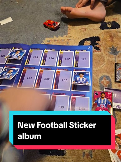 New sticker album to do with the little man #topps #fyp #stickeralbum #stickers #fatherandson