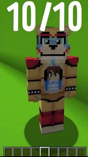 WHICH GREGORY FNAF 9 LOOKS COOLER IN MINECRAFT ? #shorts #gregory #fnaf9 #lookscooler #minecraft