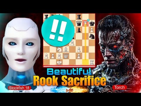 Stockfish 18 PLAYED Rxg7, Sacrificing his Rook Against Torch (World's No 2) | Stockfish Chess