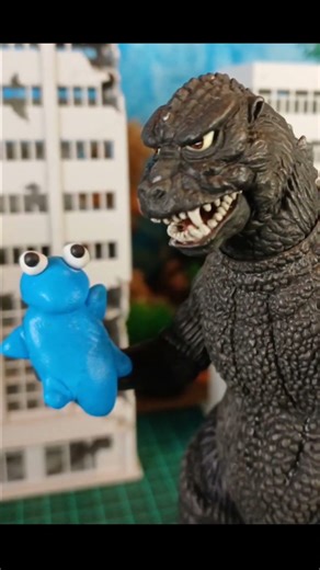 GMK Godzilla's Stress Toy #stopmotion #shorts #godzilla #animation