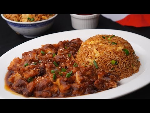 POLLO CHIJAUKAY con ARROZ CHAUFA | Receta Peruana