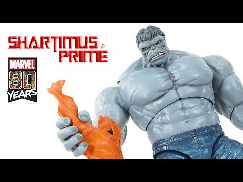 Marvel Legends Grey Hulk 80 Years Con Exclusive Hasbro Comic Book Action Figure Review