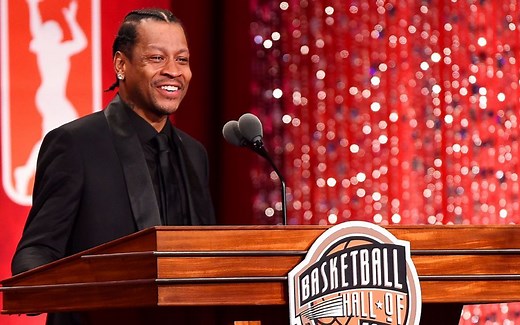 艾弗森入选名人堂哽咽：一个1米83的瘦子，为篮球倾尽所有