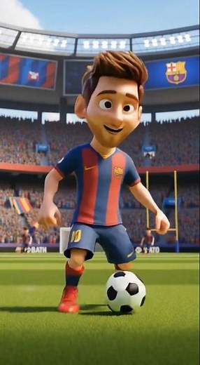 Messi’s unbelievable shot… did it go in or not?! 😱 Epic football animation⚽