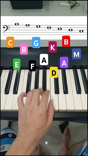 How to read sheet music on the Piano (Left Hand notes)