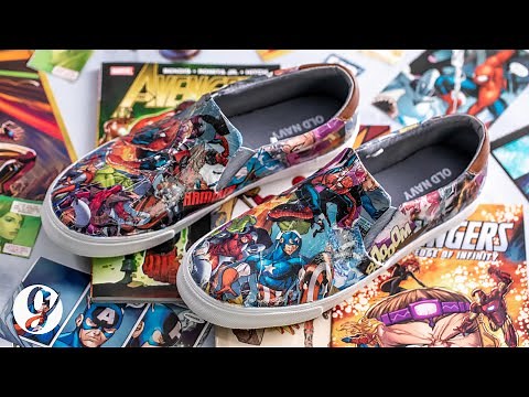 DIY Marvel Comic Book Shoes Are the Perfect Handmade Gift for Any Superhero Fan | GRATEFUL