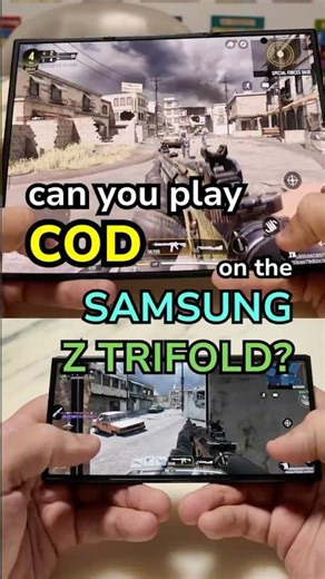COD MOBILE on the Samsung Galaxy Z TriFold is STRAIGHT UP CHEATING 😳📱