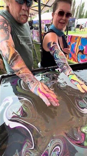 Body Marbling Paint Dip by BLVisuals at Watershed Festival 120