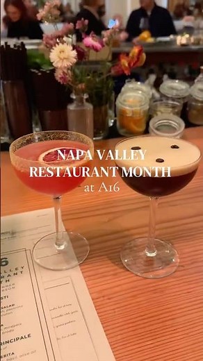 Napa Valley Restaurant Month at A16 in downtown Napa