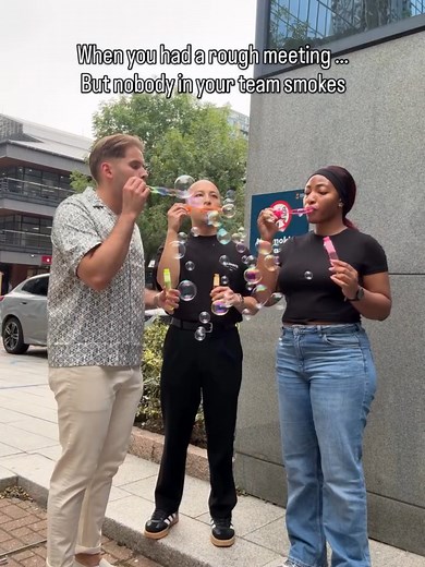 Smoking Area ❌ Bubble Area ✅ 📹 @tomasspacilko, nickkcheung, president_adanna1 (IG) - #office #work #9gag