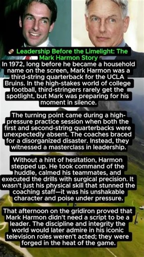 🏈 Leadership Before the Limelight The Mark Harmo