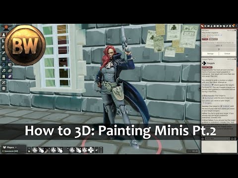 FoundryVTT 3D: Painting your 3D Printer Minis for 3D Canvas (Part 2)