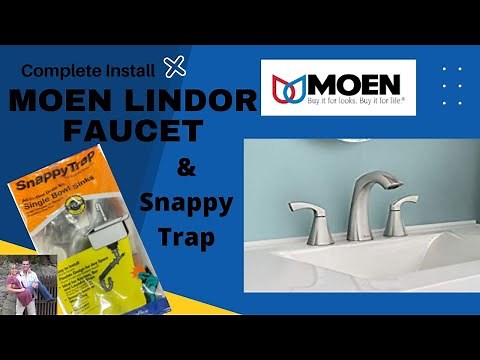 Moen Lindor Bathroom Sink & Snappy Trap Drain Complete Install DIY #diy #how #howto