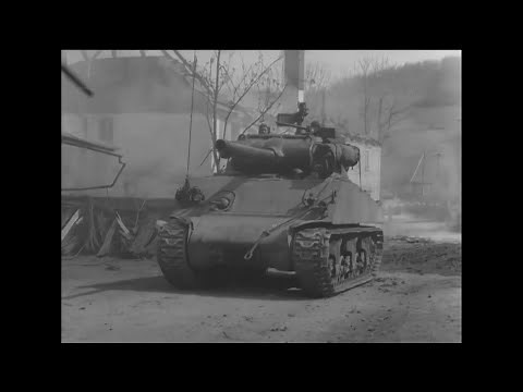 14th and 7th Armored Division in Action, Germany 1945 - Combat Footage [ WWII Documentary ]