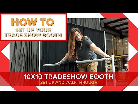 Tradeshow Booth Setup (10x10) - Pipe and Drape Tutorial | Canwil textiles