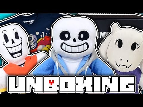 UNDERTALE MERCHANDISE UNBOXING + SHOWCASE! (Plushies, Stickers, T Shirt, And More!)