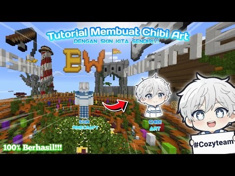 TUTORIAL MEMBUAT CHIBI ART DARI SKIN MINECRAFT KITA SENDIRI‼️