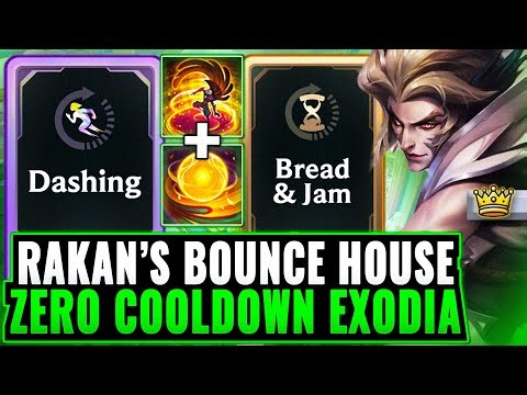 1 Second Cooldown Knock-Ups: Bouncy Castle Rakan Build - Tilting Opponents | League Arena Gameplay