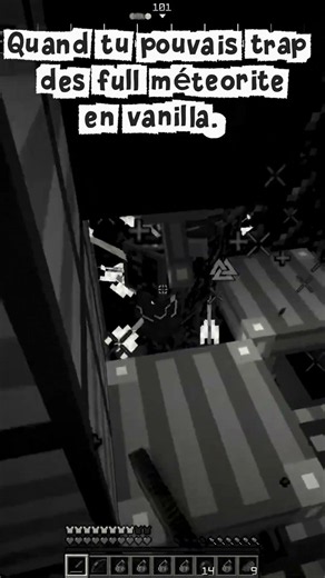 Quand tu pouvais trap des FULL MÉTÉORITE en vanilla… (nostalgie) 💀 #minecraftshorts