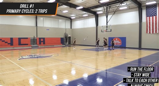 8.9K views · 71 reactions | Transition Offense Drill To Better Run the Floor This drill is great for introducing how to run in transition. It teaches your team how to properly: -Run the floor -Stay wide -Talk to each other -ALWAYS finish | Breakthrough Basketball | Facebook