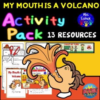 My Volcano Mouth  - 13 Resources, Letter V BOOM CARD BONUS