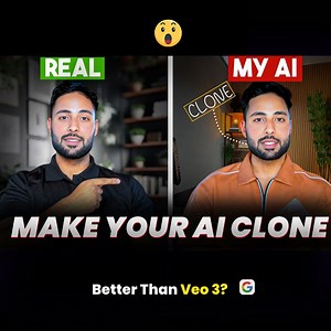I Created my AI Clone With Just one Photo 😮 Better than Google Veo 3? | Nafzz Shorts