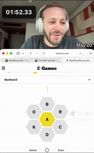 NYT Games 2-Minute Challenge: Day 580 — May 20, 2026