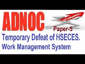 ADNOC STANDARD TEMPORARY DEFEAT OF HSECES WMS-5 #adnoc #safetyfirstlife #dubai #uae #hseengineers