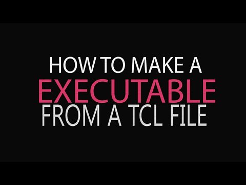 Make Executable file from a Tcl Script