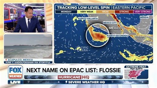 Invest 95E expected to develop into Tropical Depression by weekend in Eastern Pacific.
