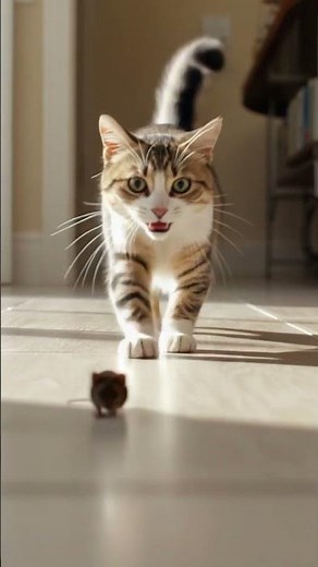 "Funny Cat Chasing a Mouse | Hilarious Animal Chase Video"