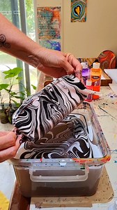 10K views · 741 reactions | Pencil case Water Marbling. Once you have mastered the basics of Marbling, try your hand at more challenging 3D objects . I prepped this polyester case first for best results. #jacquardproducts #viewsofbrisbane | Raynbow Crow Studios | Facebook