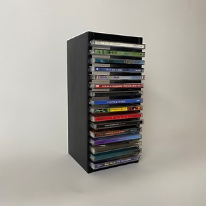 Wooden CD Storage Display Rack, 16-CD Organizer Box, Music Album Holder, Stylish Wooden CD Shelf for Collectors and Music Enthusiasts - Etsy