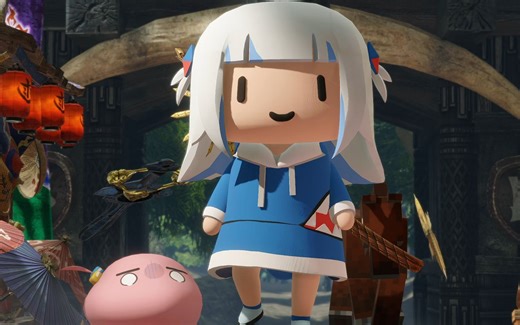 【怪物猎人崛起】Gura古拉小鲨鱼mod演示