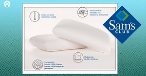 Sam’s Club baja precio del set de almohadas Memory Foam; muy suaves, antibacteriales y lavables