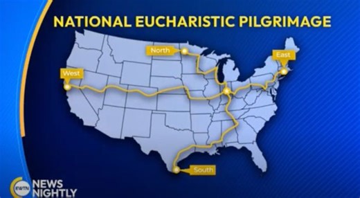 VIDEO: A look at the beginning of the four National Eucharistic Pilgrimage routes – EWTN Great Britain