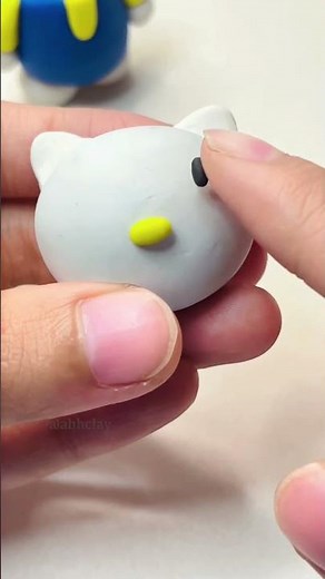 How to make Hello Kitty 2 with clay 🐱