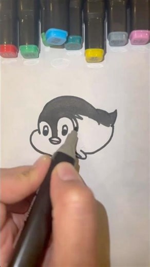 🐬 Easy Dolphin Drawing & Coloring | Cute Dolphin for Kids #Shorts