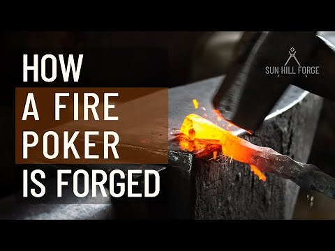 Blacksmithing : Forging a Fire Poker with a Twist