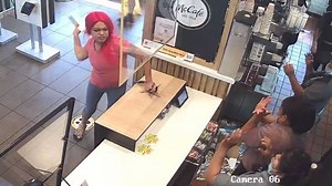 IMPD is searching for a woman who completely lost it at an east Indianapolis McDonald's over a mistake on her drive-thru order. STORY: https://www.wthr.com/article/news/crime/woman-wanted-for-assaulting-fast-food-workers-over-incorrect-order/531-e7951411-6d83-4a51-9f4e-a214b7f1e5b1 | WTHR-TV