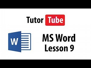 Mind Luster - Learn MS Word Tutorial Lesson 9 Rearranging Texts with Cut Copy and Paste