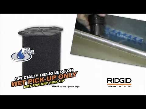How To Use The RIDGID® Wet/Dry Vac Filters