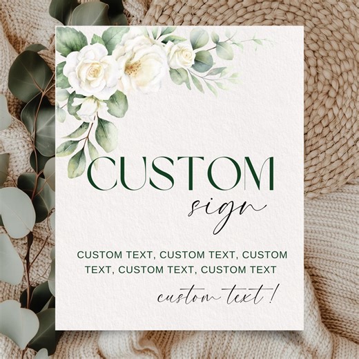 Baby Shower Sign, Greenery Baby Shower Sign, Eucalyptus Editable Sign 8x10, Custom Sign, Floral Baby Shower Portrait Sign, Printable, Bs12 - Etsy