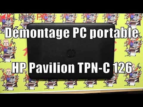 How to disassemble an HP Pavilion TPN-C 126 laptop