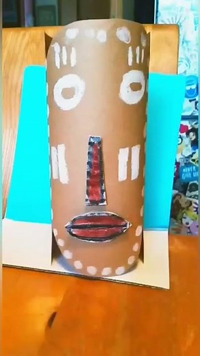 african mask craft /african mask diy / cardboard crafts/ crafts for kids / african crafts