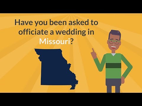 How to Get Ordained In Missouri to Officiate a Wedding