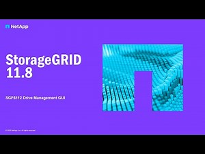 SGF6112 drive management GUI | StorageGRID 11.8